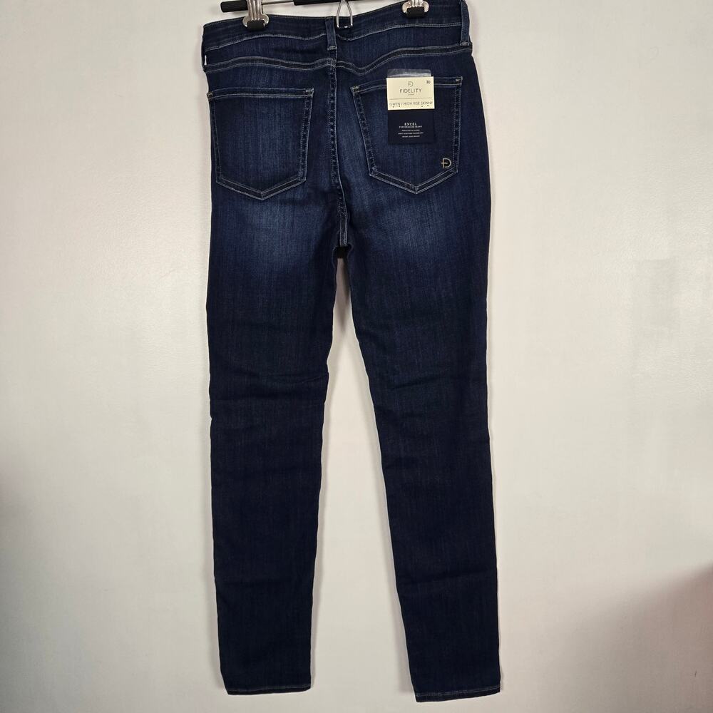Fidelity jeans NWT Gwen high rise skinny dark wash size 30 - Picture 2 of 5